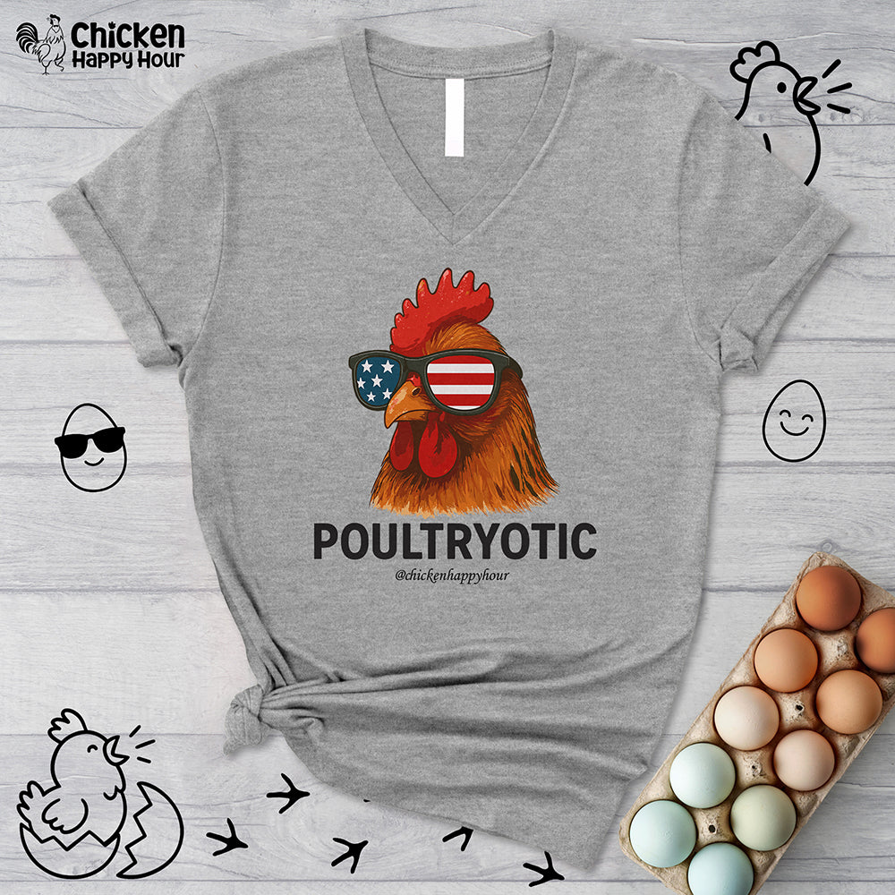Poultryotic V-Neck Tee