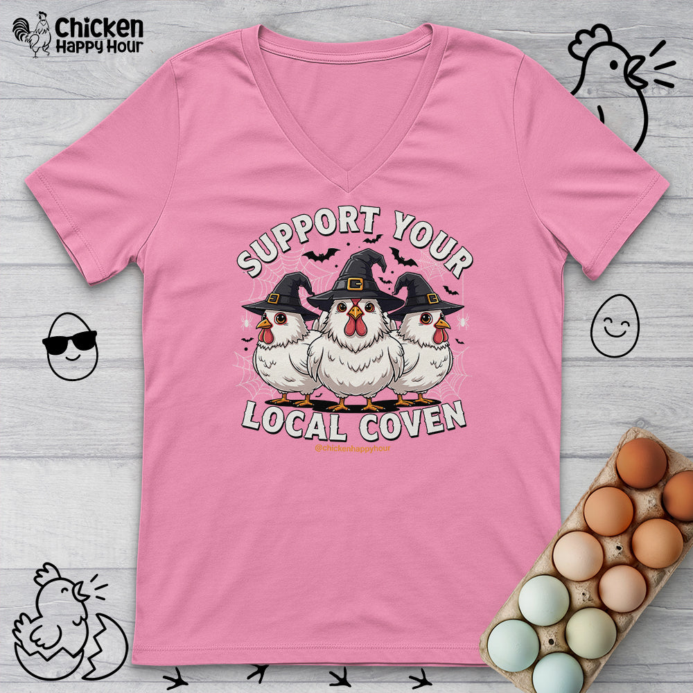Support Your Local Coven V-Neck Tee