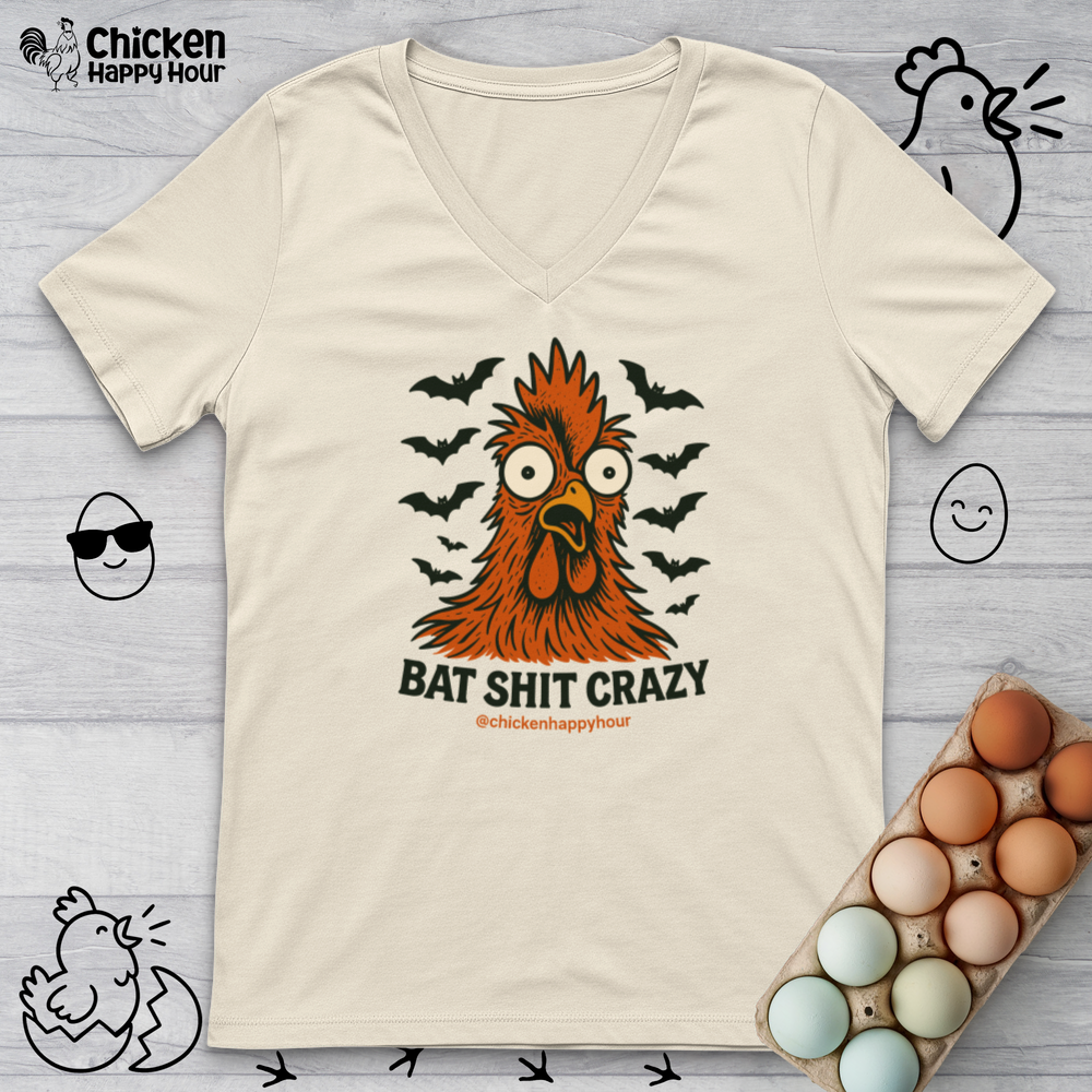 Bat Shit Crazy V-Neck Tee