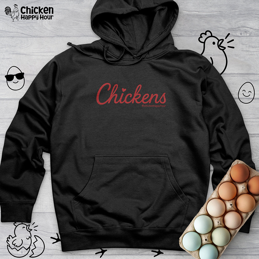 Love Chickens Hooded Sweatshirt