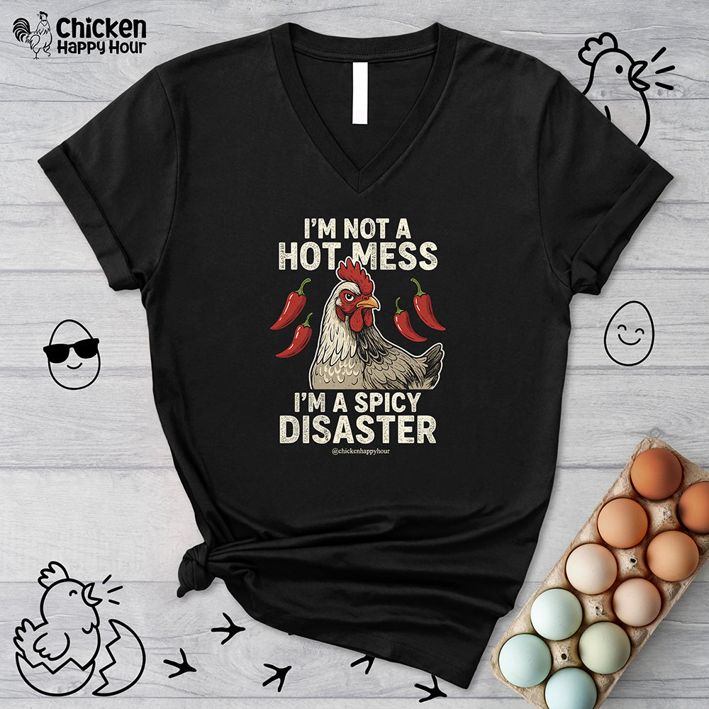 I’m Not a Hot Mess V-Neck Tee