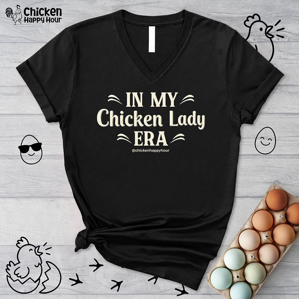 In My Chicken Lady Era V-Neck Tee
