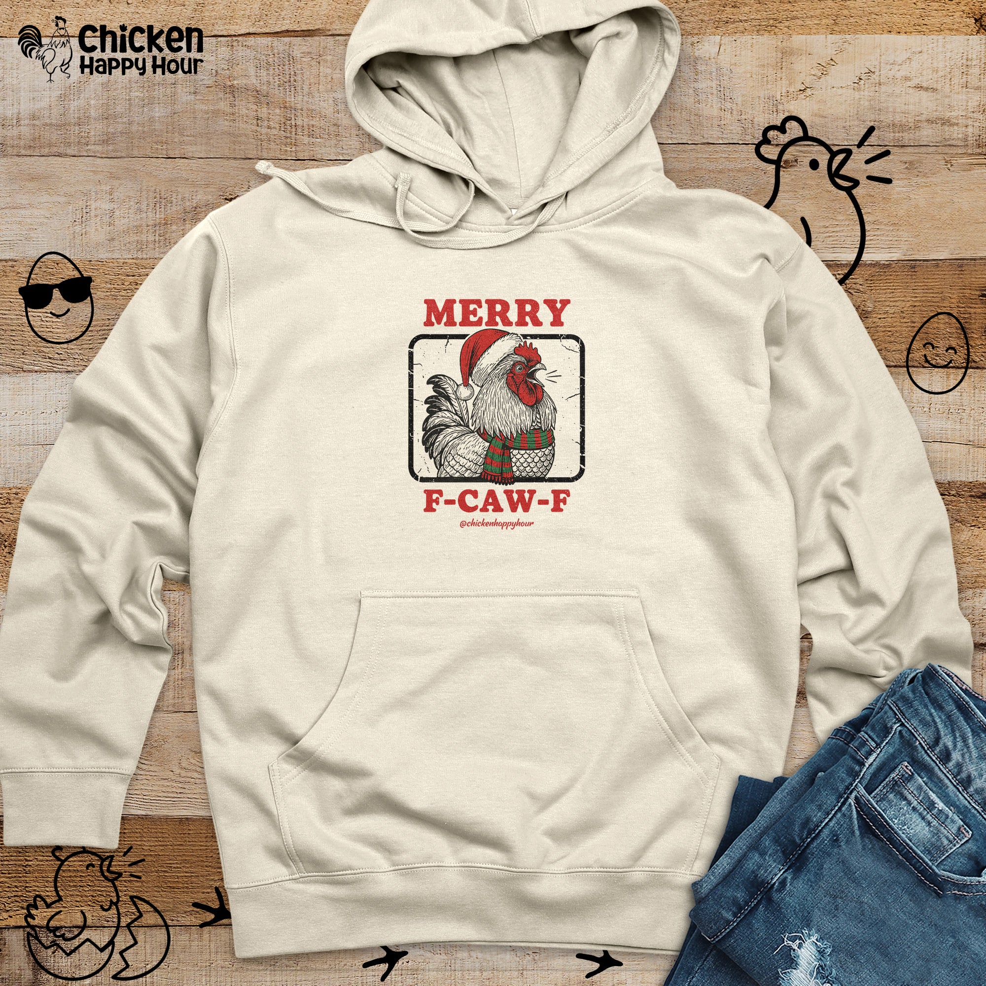 Merry F-Caw-F Hooded Sweatshirt