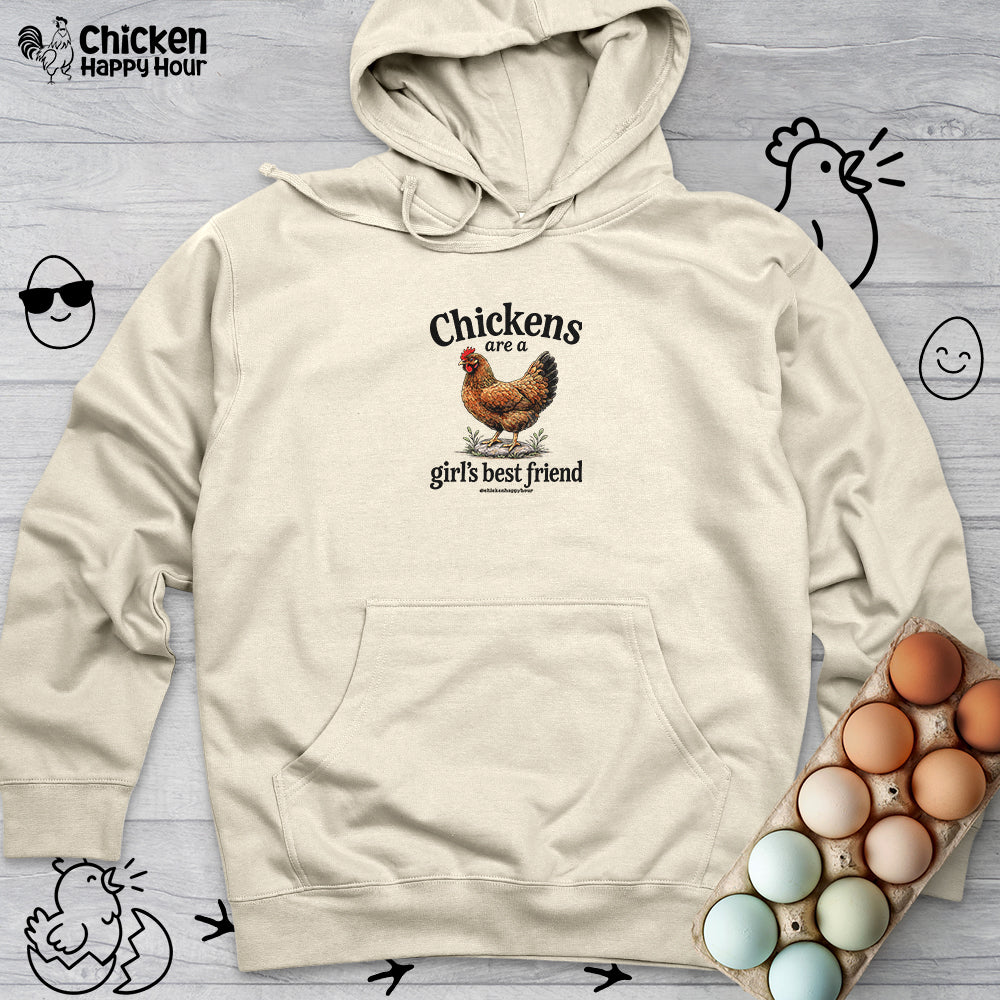 Chickens Are A Girl’s Best Friend Hooded Sweatshirt