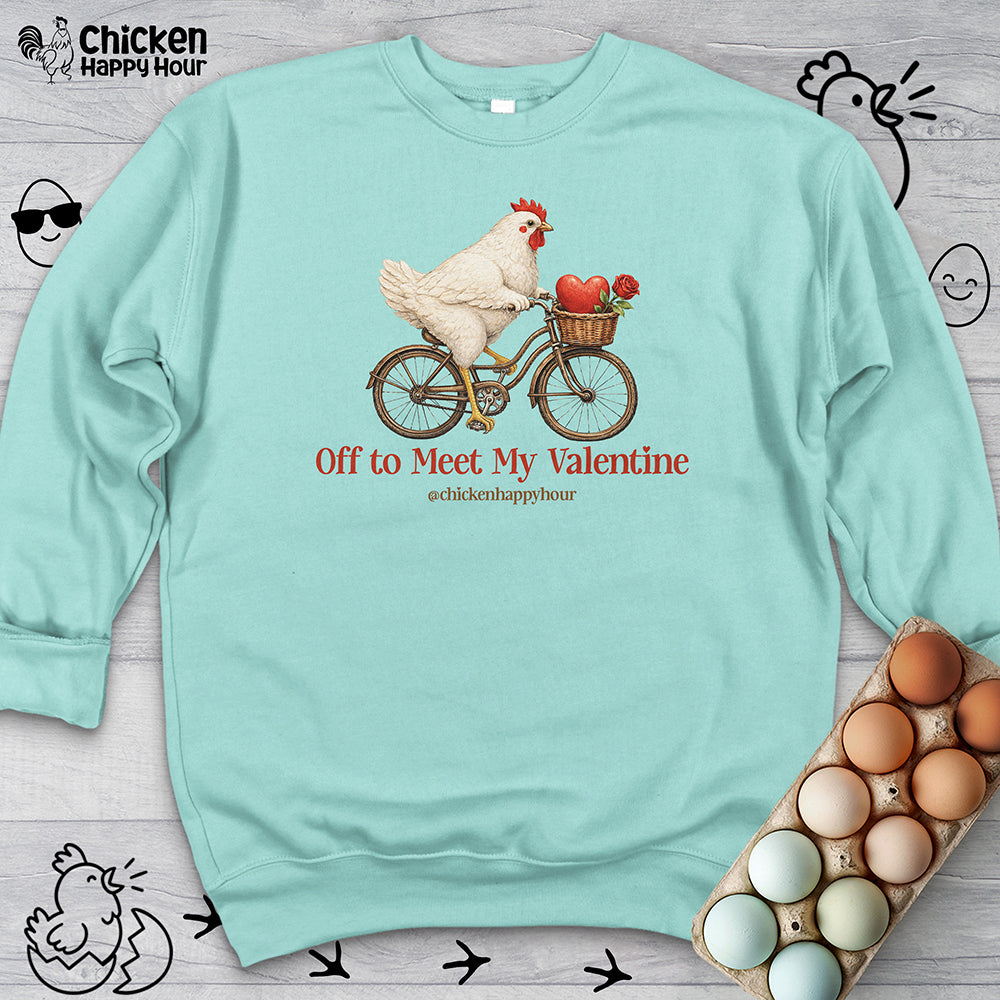 Off to Meet My Valentine Sweatshirt