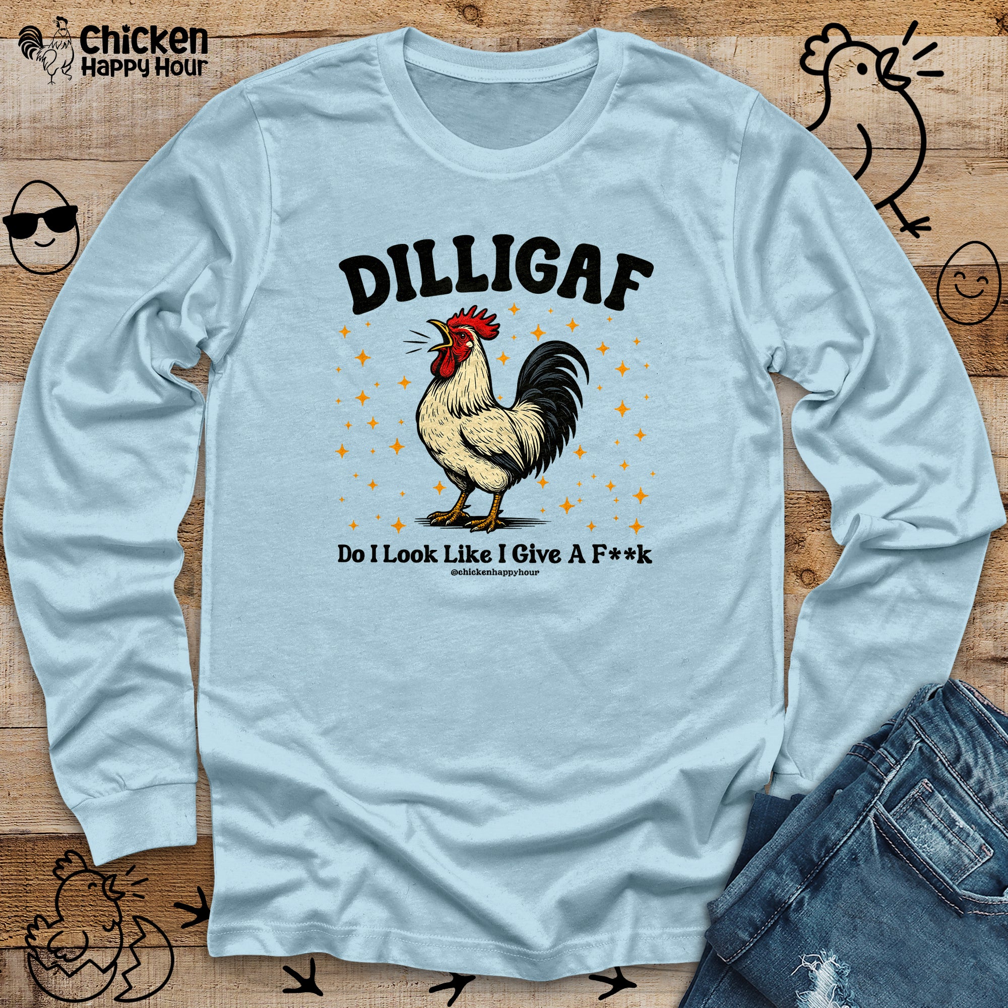 Dilligaf Do I Look Like I Give a Fk Long Sleeve