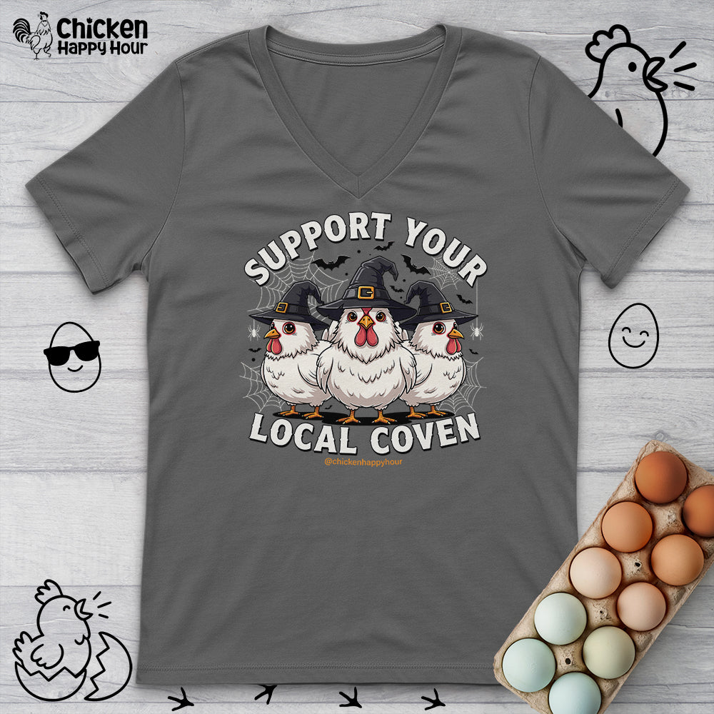 Support Your Local Coven V-Neck Tee