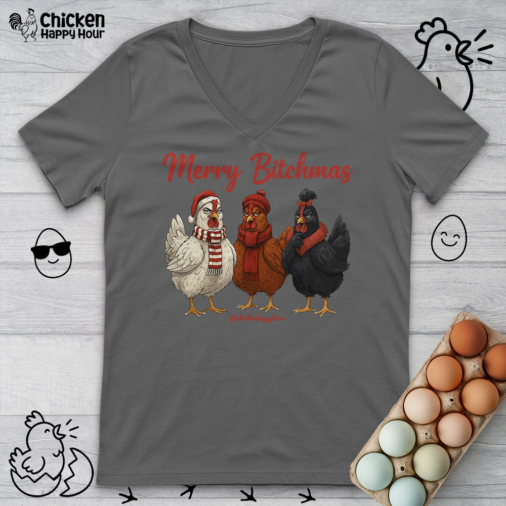 Merry Bitchmas V-Neck Tee