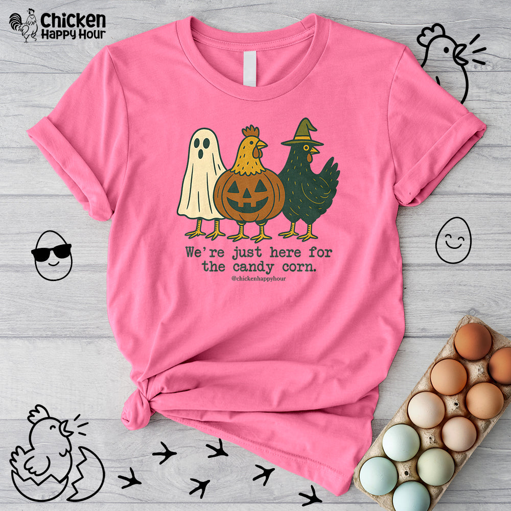 We're Just Here For the Candy Corn Unisex Tee