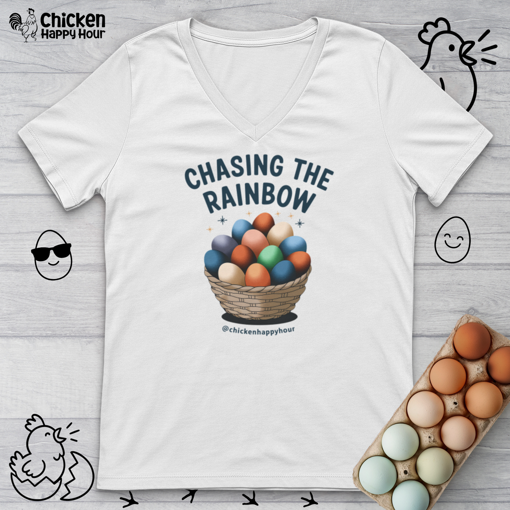 Chasing the Rainbow V-Neck Tee
