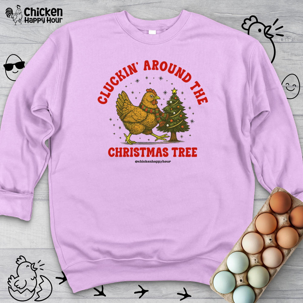Cluckin' Around The Christmas Tree Sweatshirt