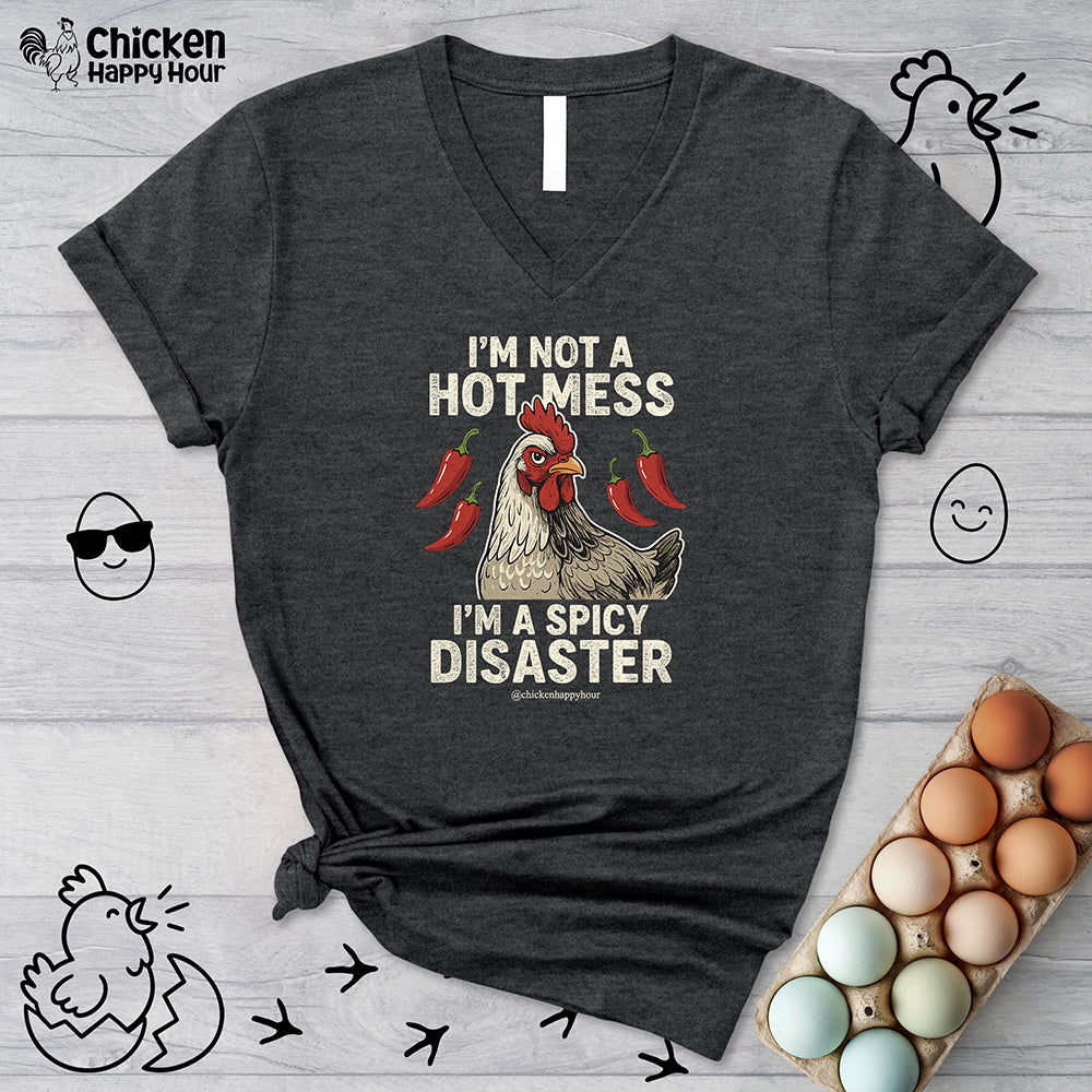I’m Not a Hot Mess V-Neck Tee