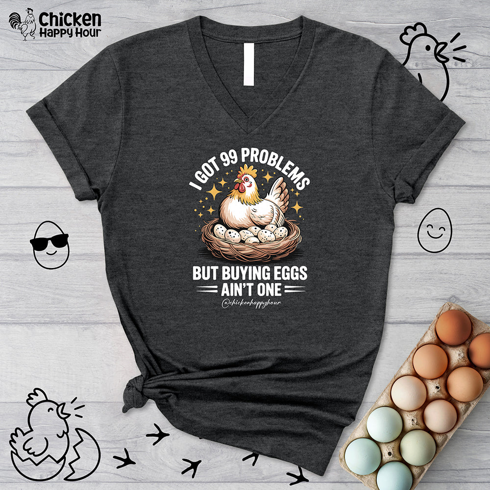 Buying Eggs V-Neck Tee