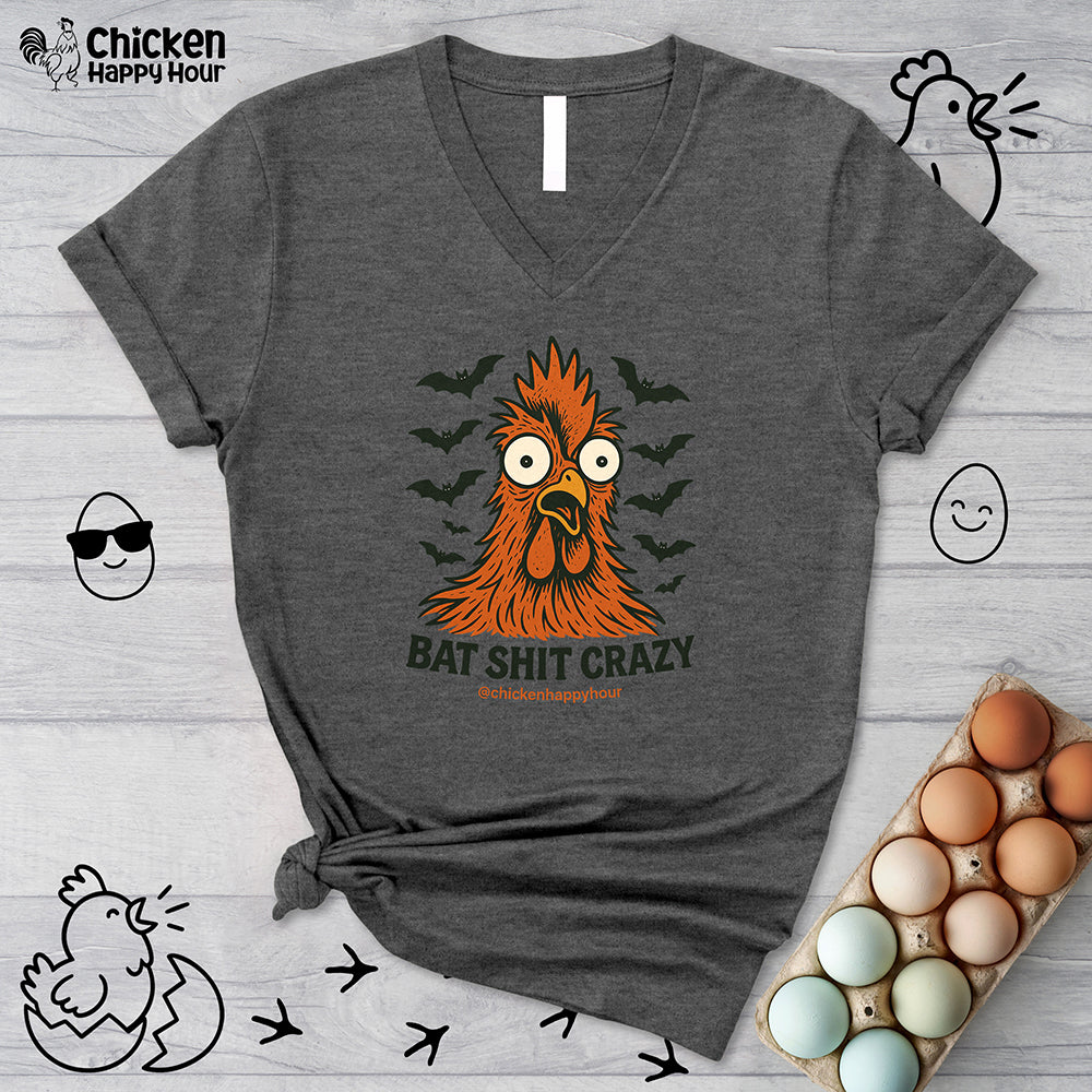 Bat Shit Crazy V-Neck Tee