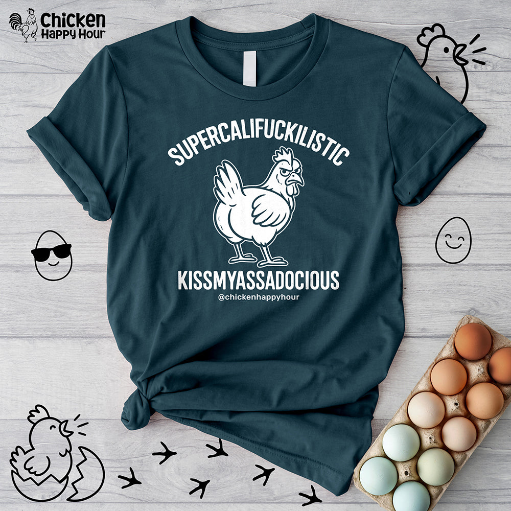 Supercalifuckilistic Kissmyassadocious White Unisex Tee