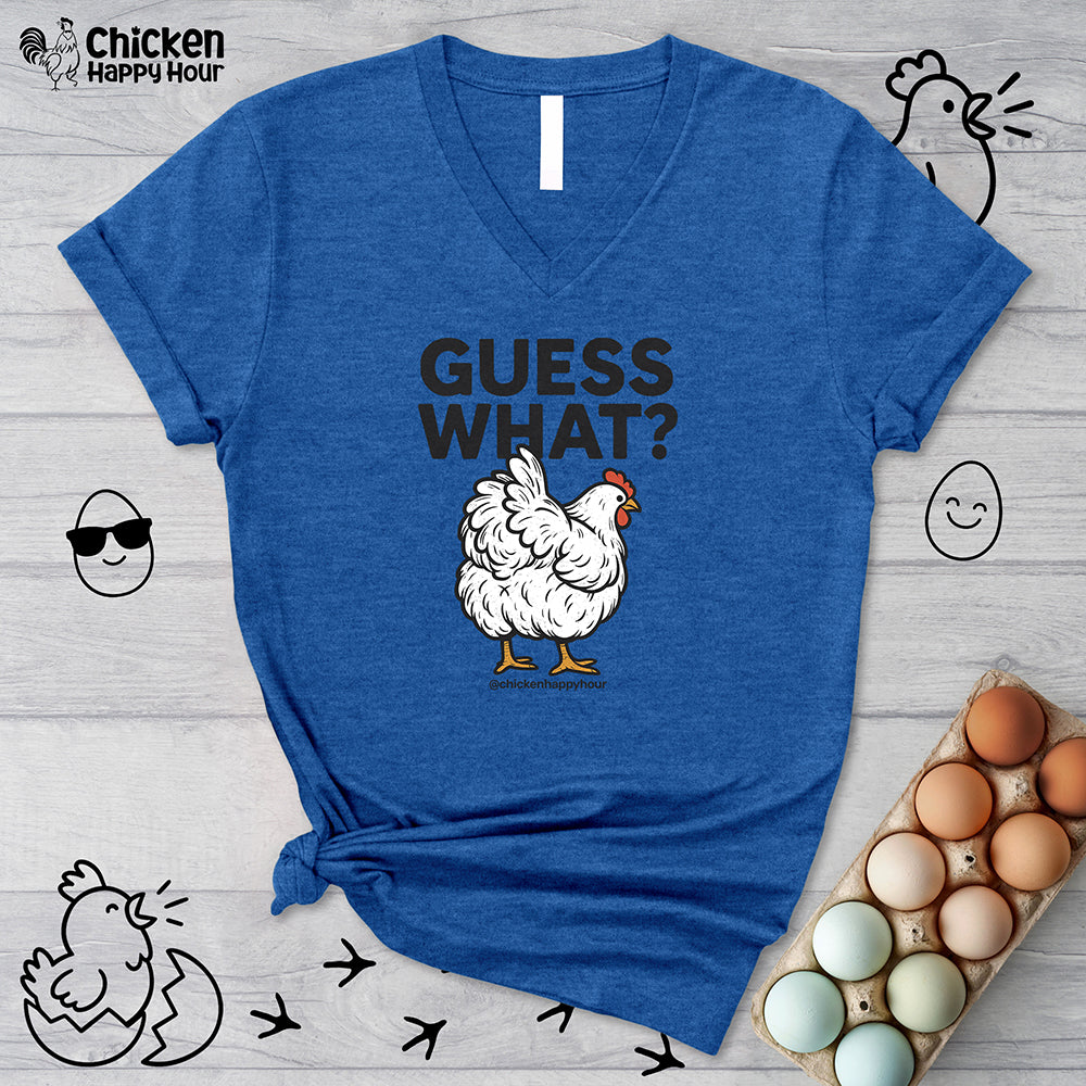 Guess What V-Neck Tee