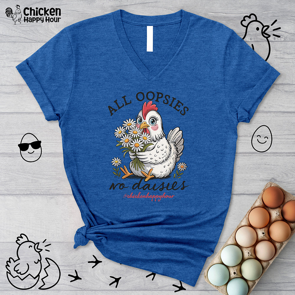 All Oopsies No Daisies V-Neck Tee