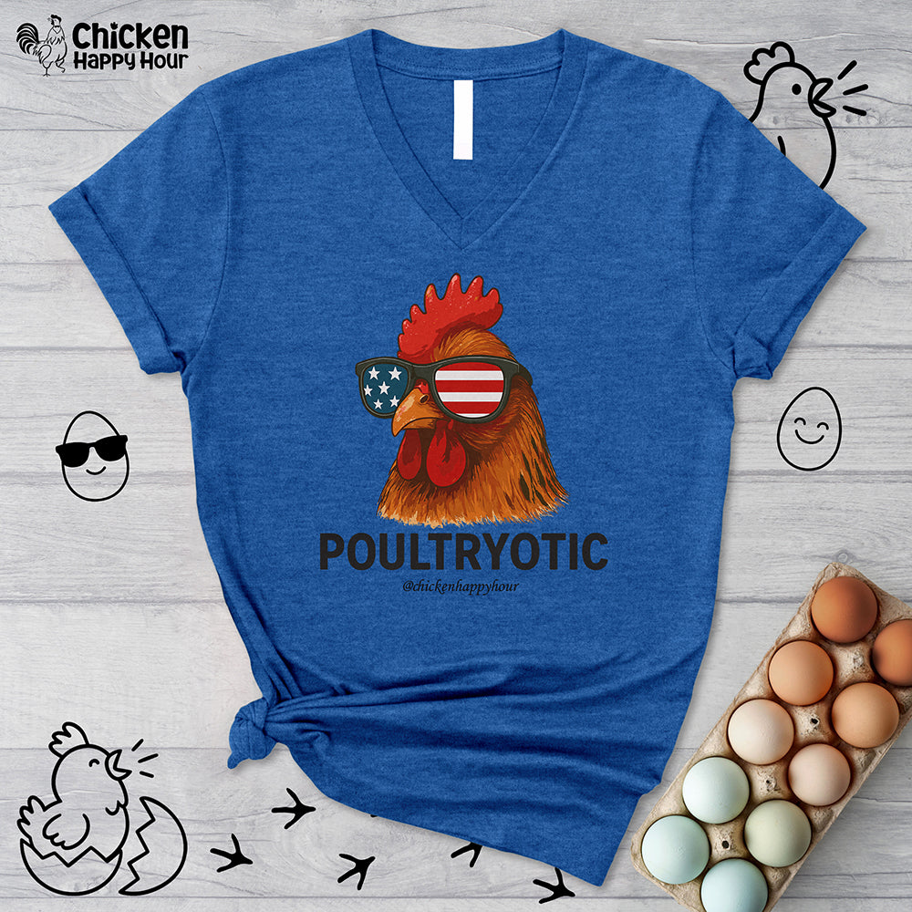 Poultryotic V-Neck Tee