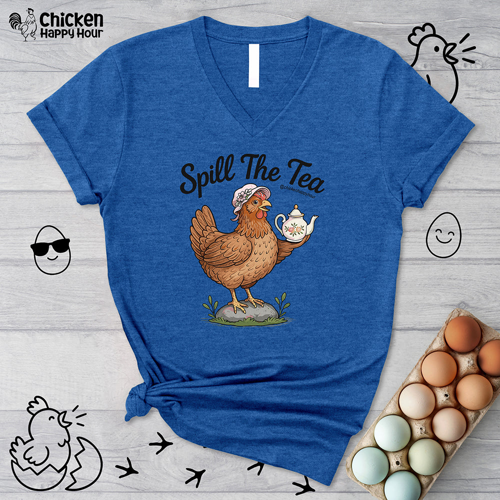 Spill The Tea V-Neck Tee