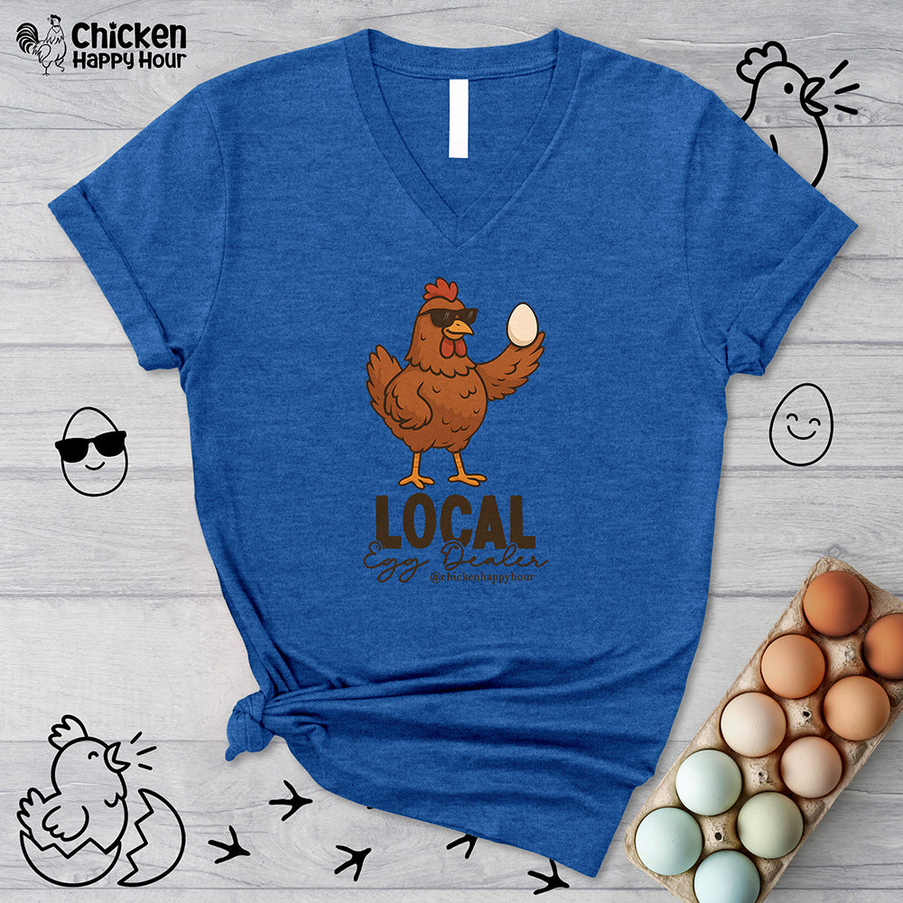 Local Egg Dealer V-Neck Tee