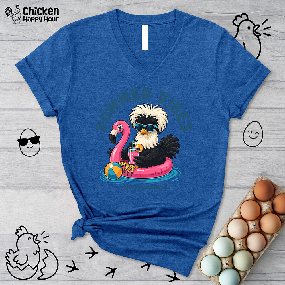 Summer Vibes V-Neck Tee