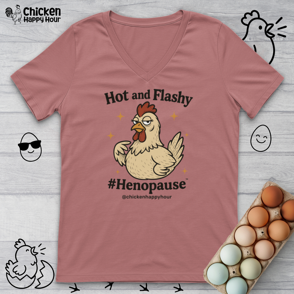 Hot and Flashy V-Neck Tee