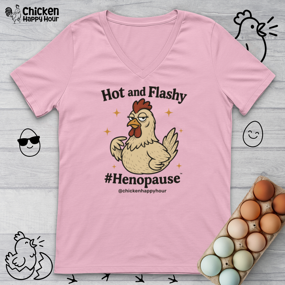 Hot and Flashy V-Neck Tee