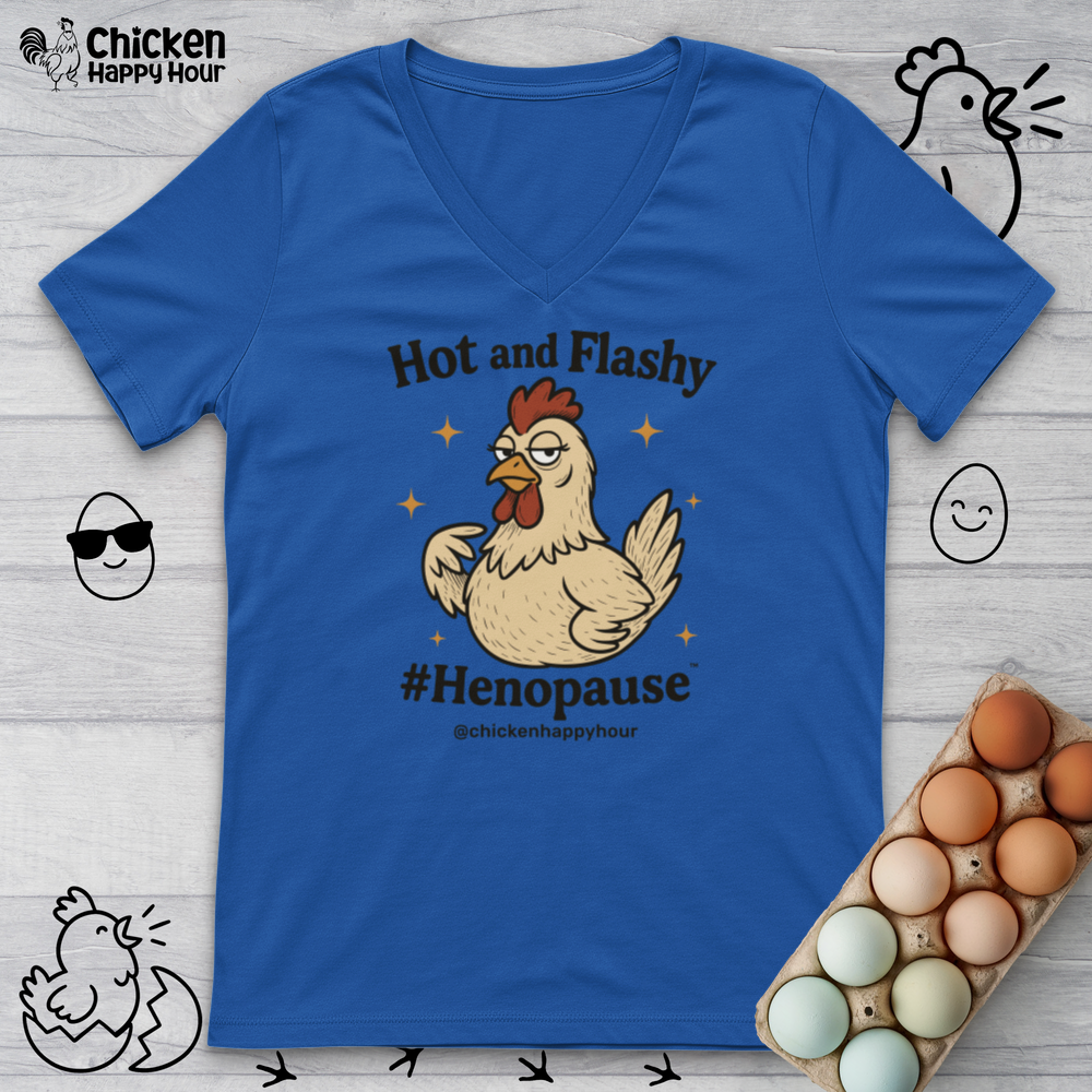 Hot and Flashy V-Neck Tee