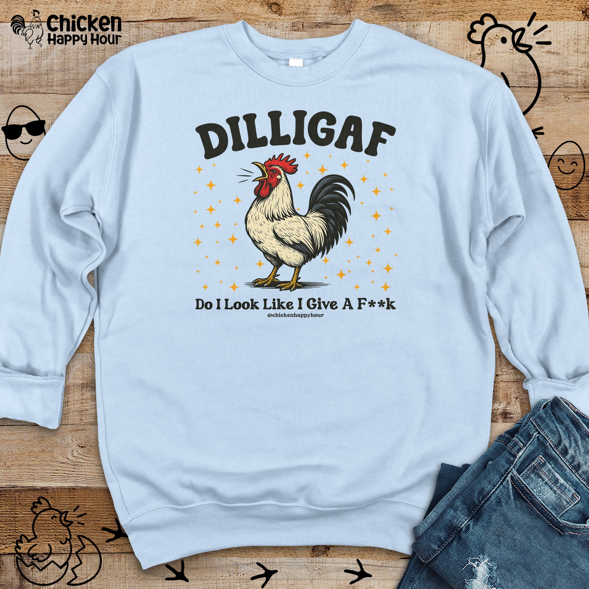 Dilligaf Do I Look Like I Give a Fk Crewneck