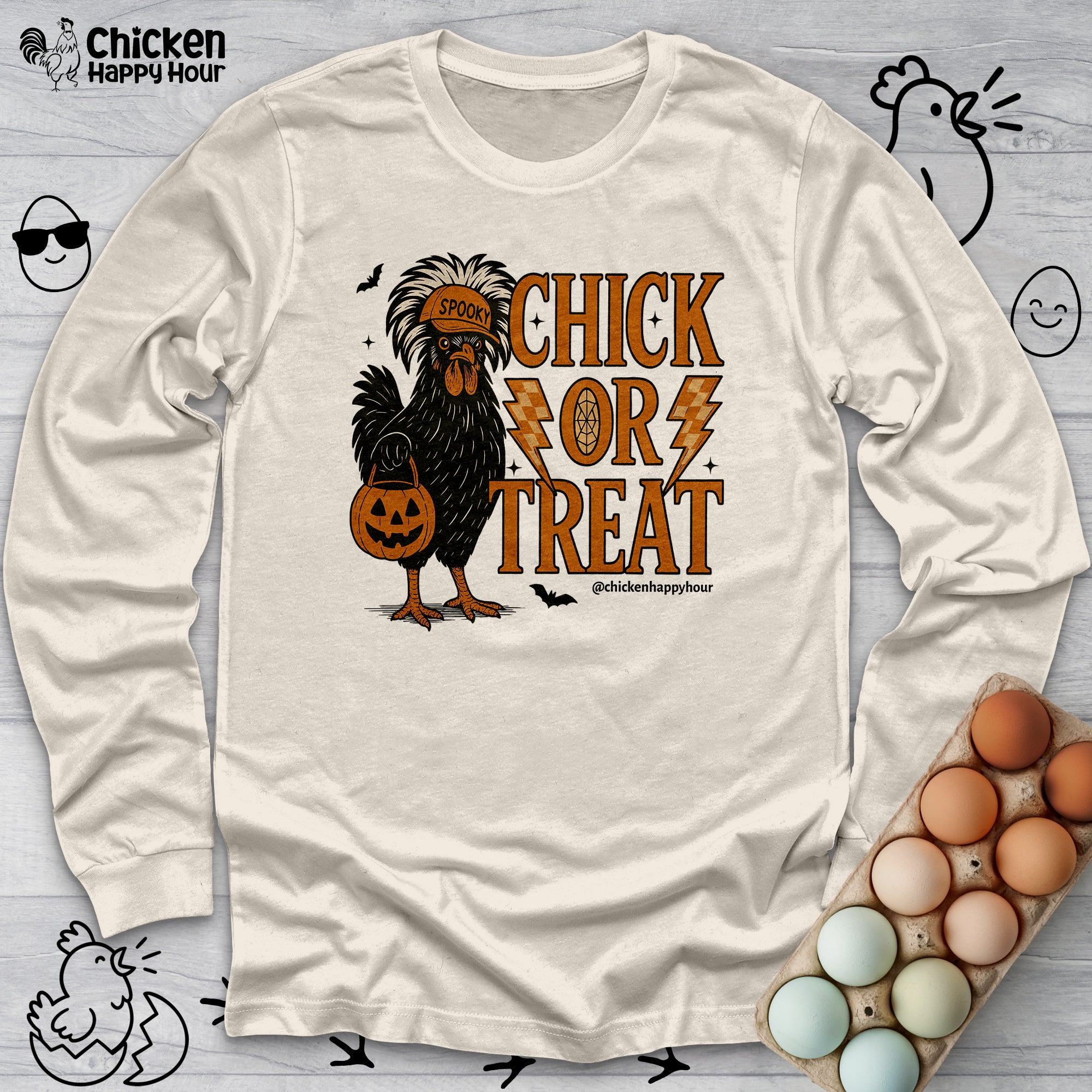 Chick Or Treat Long Sleeve