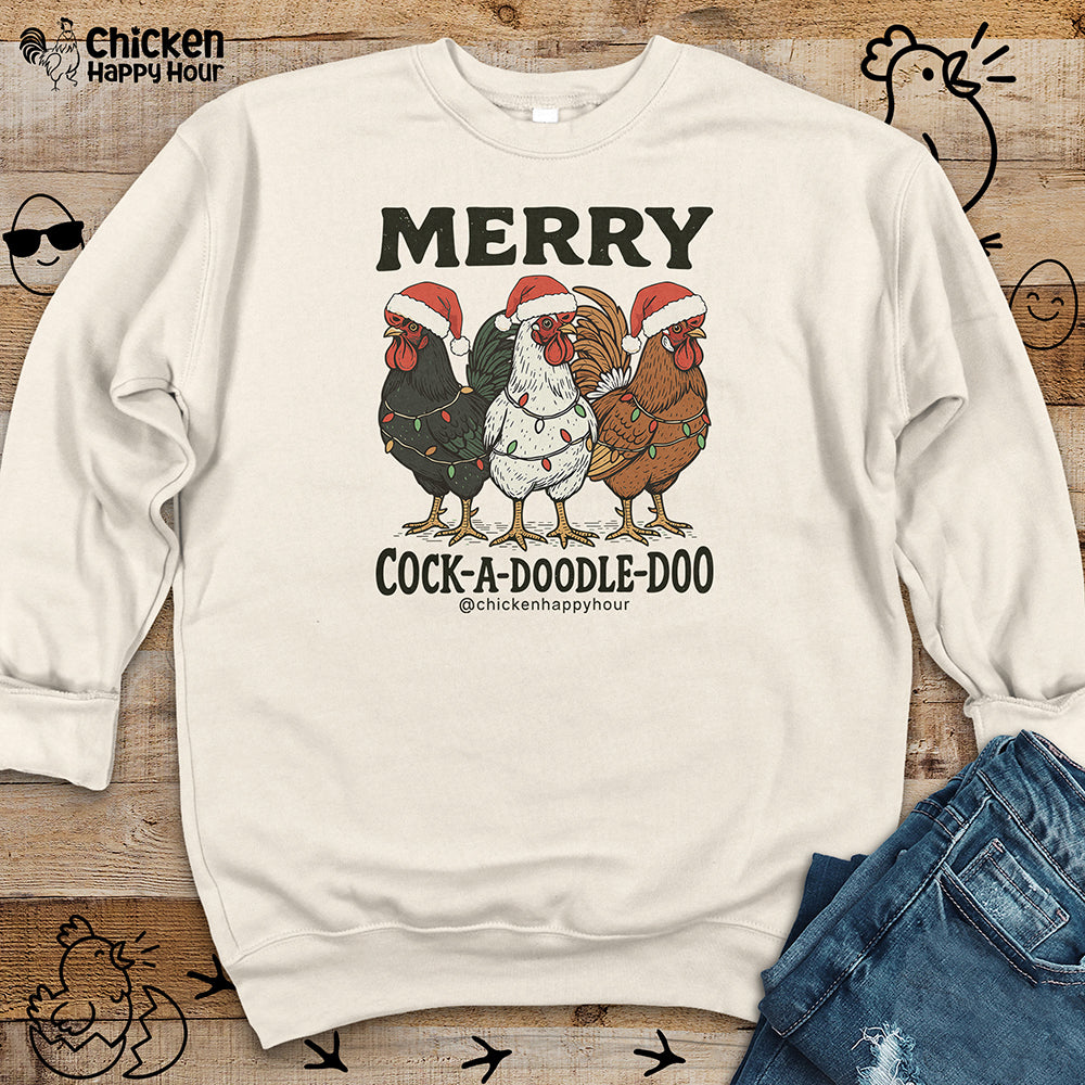 Merry Cock a Doodle Doo Crewneck