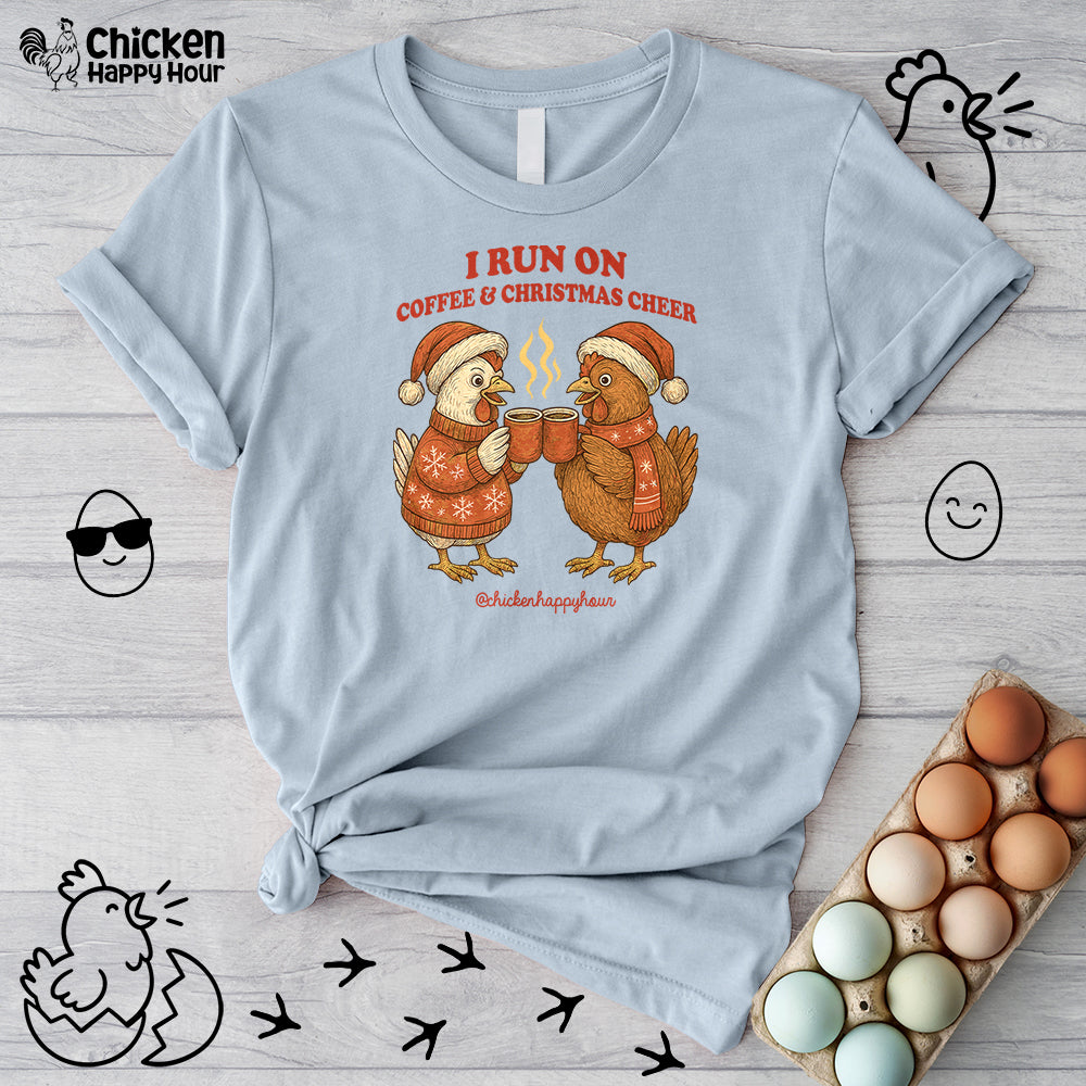 I Run on Coffee & Christmas Cheer Unisex Tee