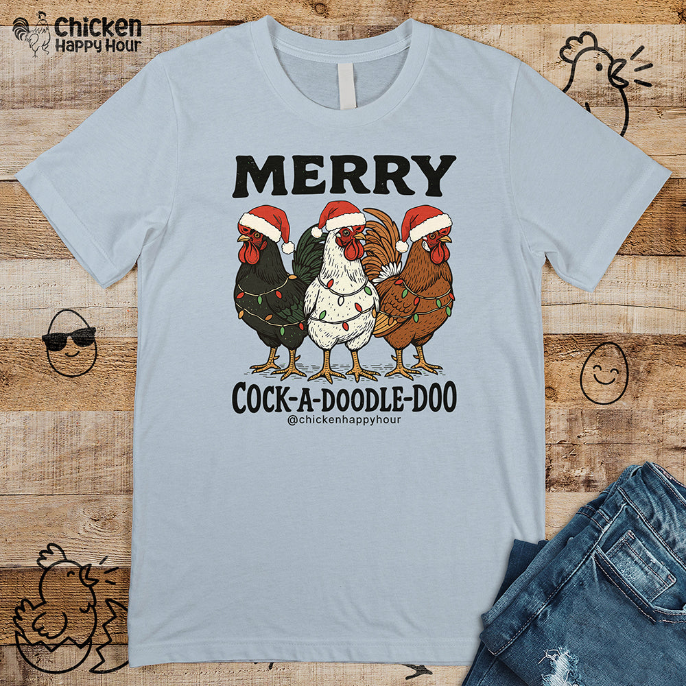 Merry Cock a Doodle Doo Unisex Tee