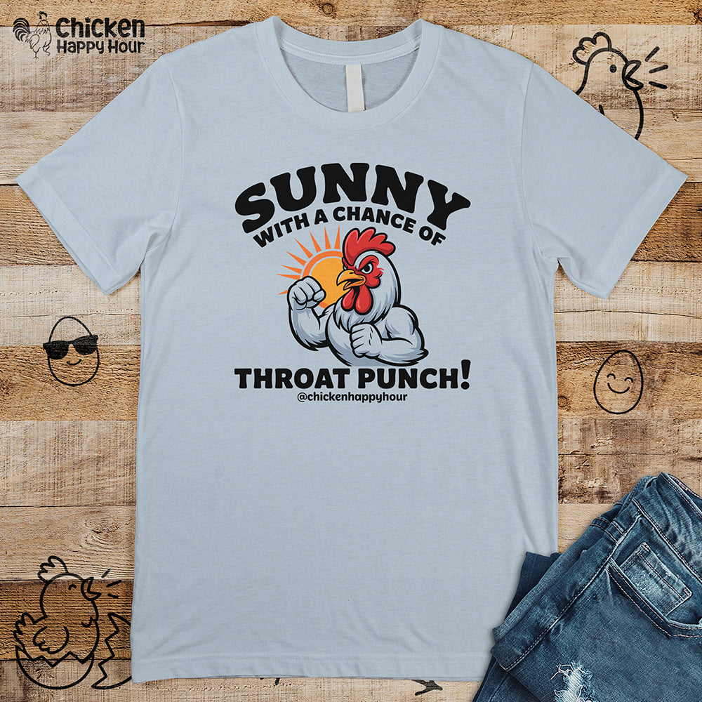 Sunny with a Chance of Throat Punch Unisex Tee