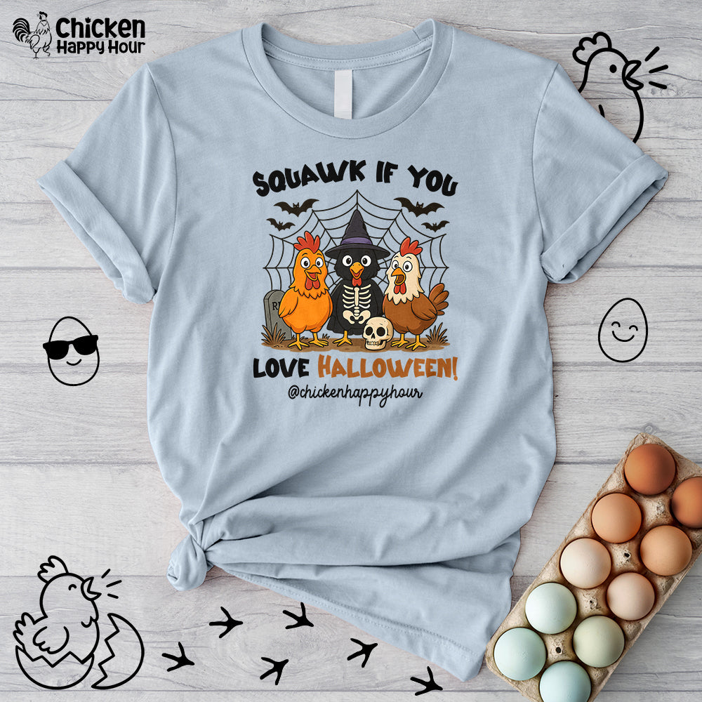 Squawk If You Love Halloween Unisex Tee