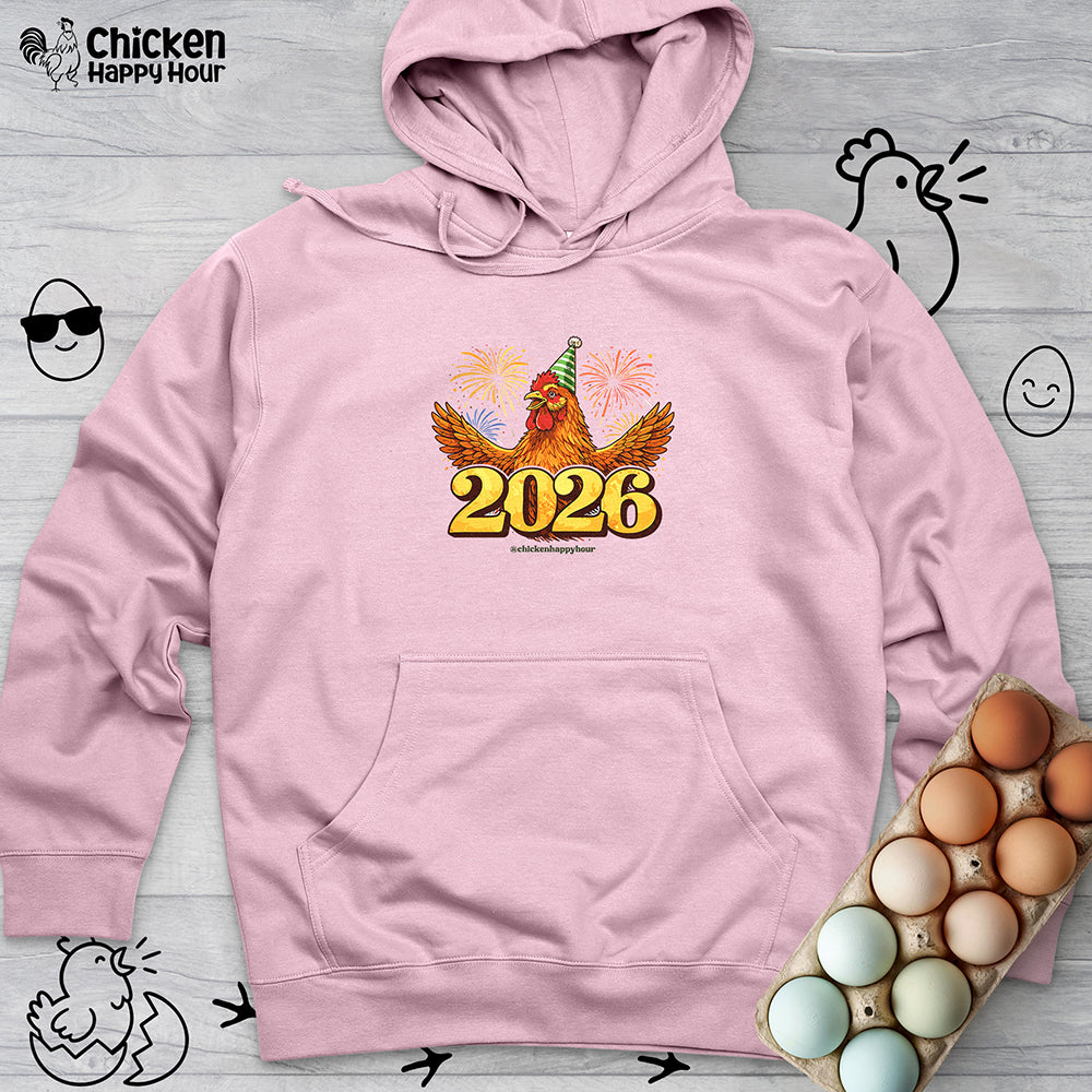 New Year Chicken 2026 Hooded Sweatshirt