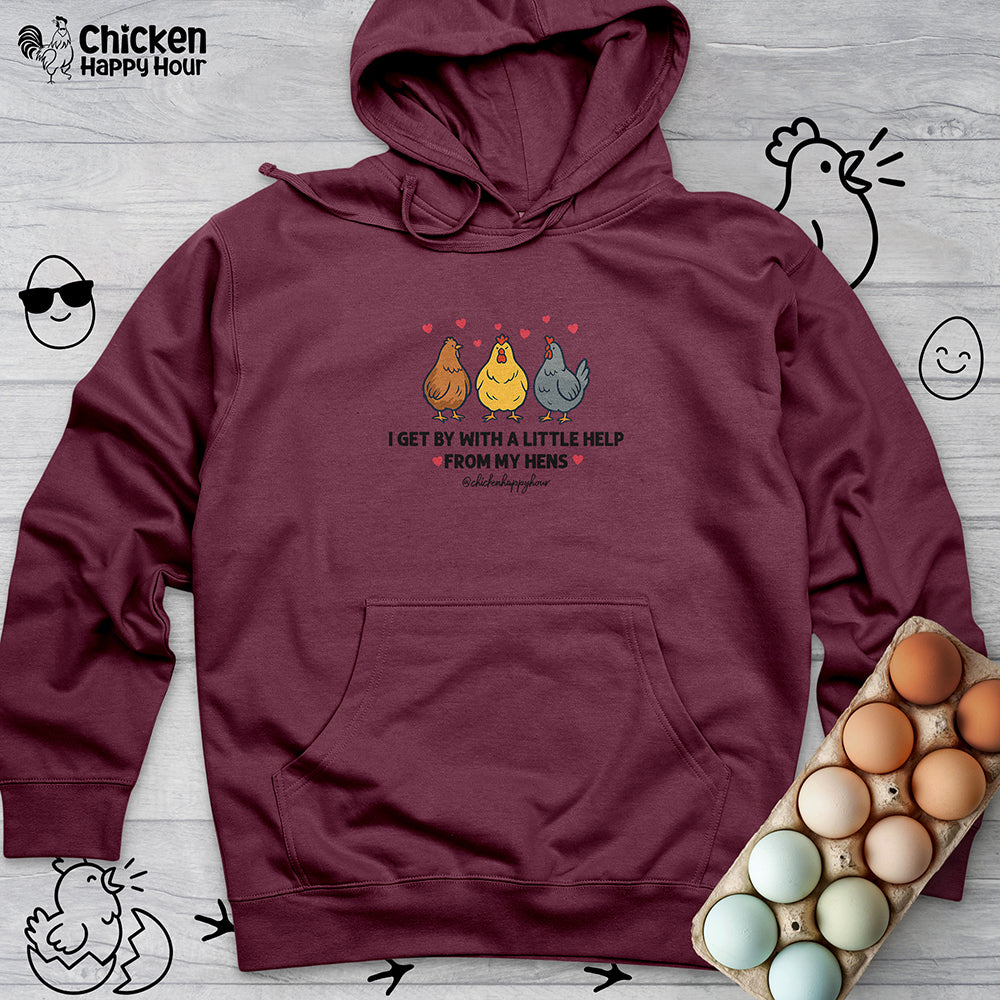 I Get by With a Little Help Hooded Sweatshirt
