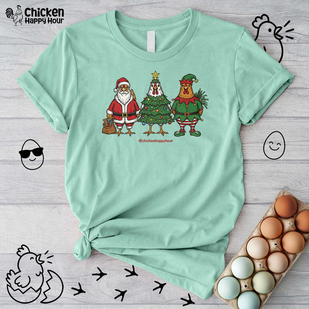 Christmas Chicken Unisex Tee