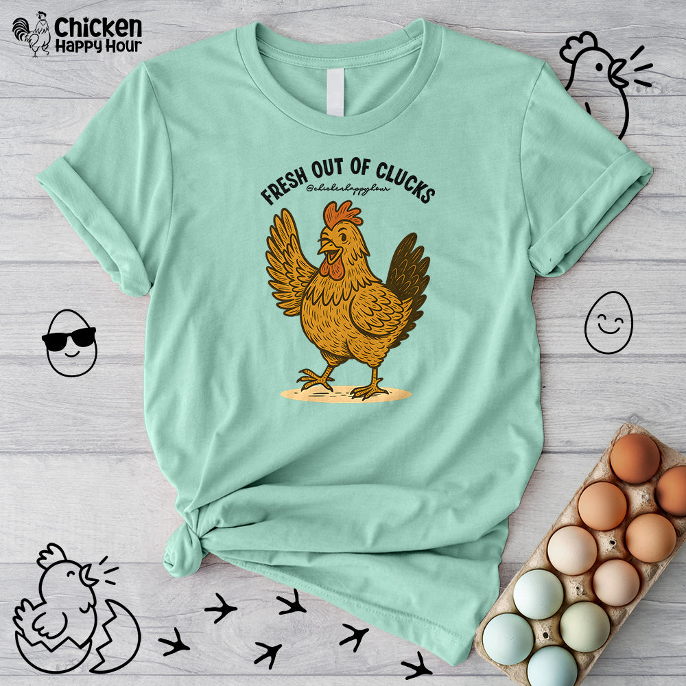 FRESH OUT OF CLUCKS Unisex Tee
