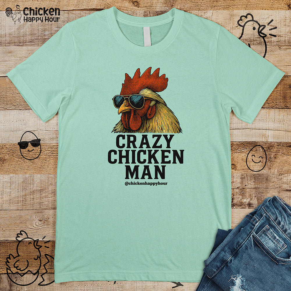 Crazy Chicken Man Unisex Tee