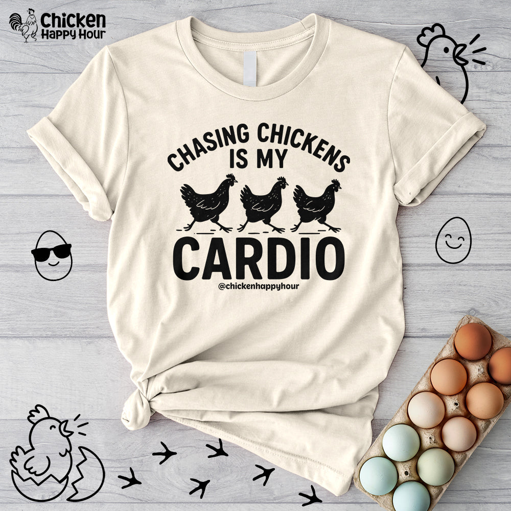 Chasing Chickens is My Cardio Unisex Tee