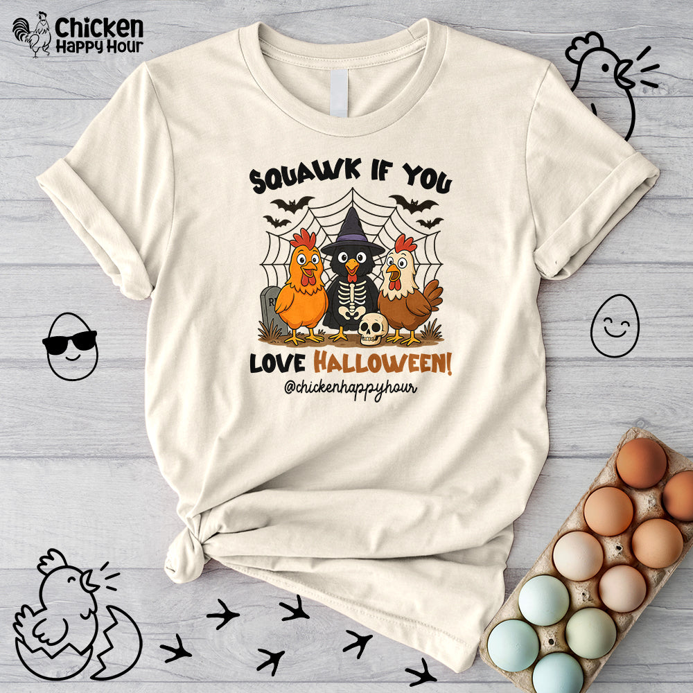 Squawk If You Love Halloween Unisex Tee
