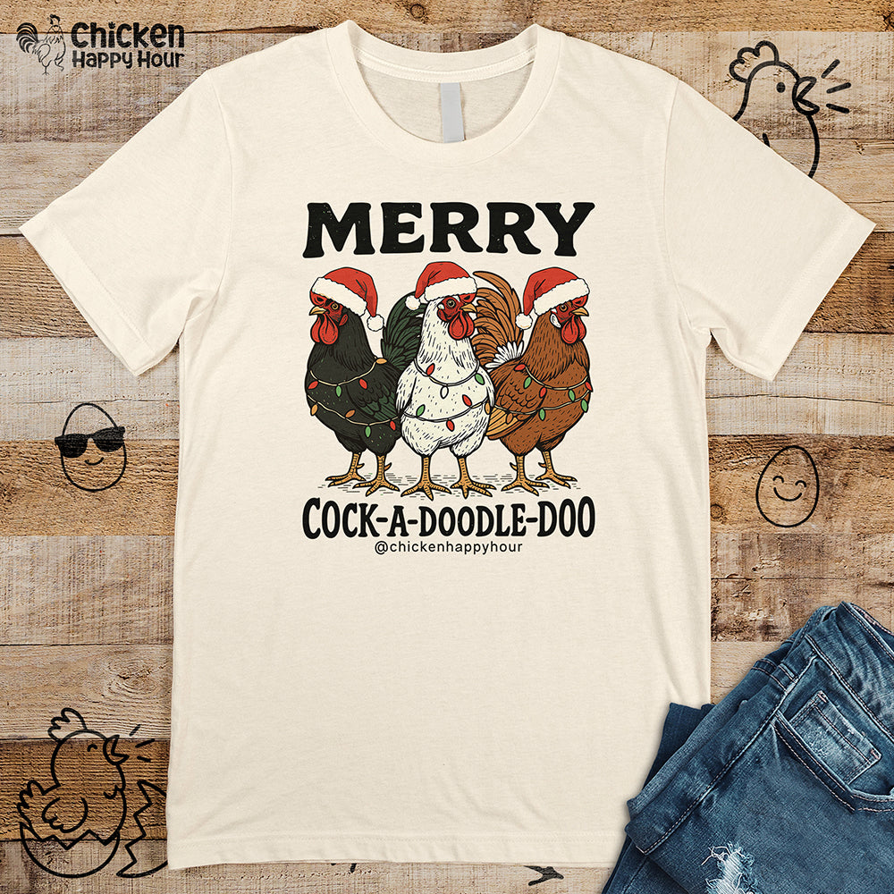 Merry Cock a Doodle Doo Unisex Tee