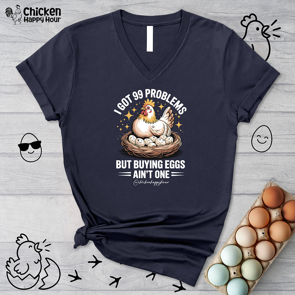 Buying Eggs V-Neck Tee