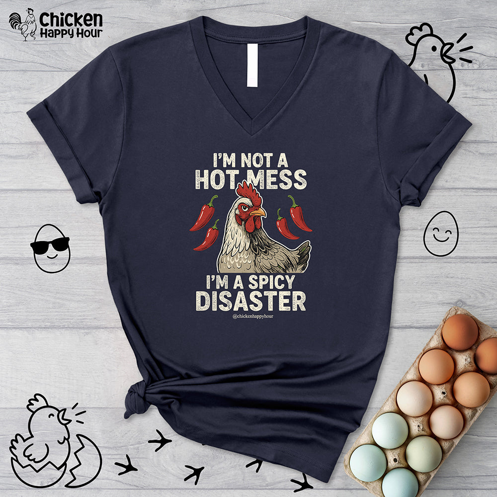 I’m Not a Hot Mess V-Neck Tee