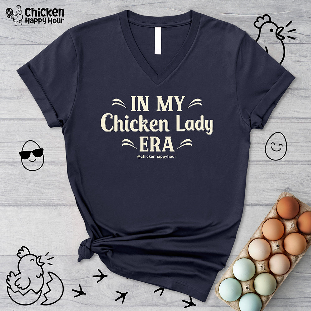 In My Chicken Lady Era V-Neck Tee