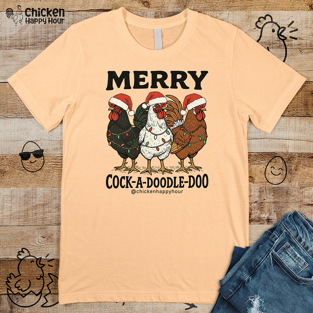 Merry Cock a Doodle Doo Unisex Tee