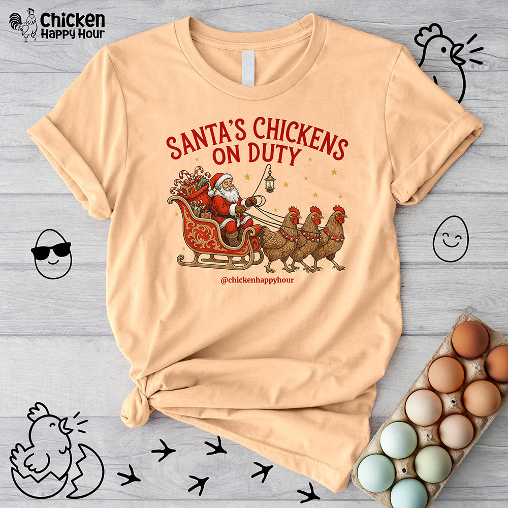 Santa’s Chickens on Duty Unisex Tee
