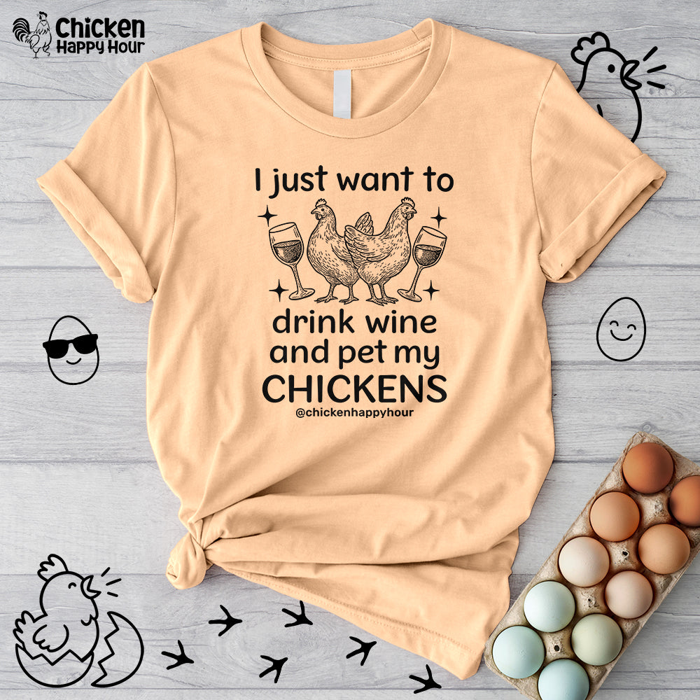 Wine and Chickens Unisex Tee