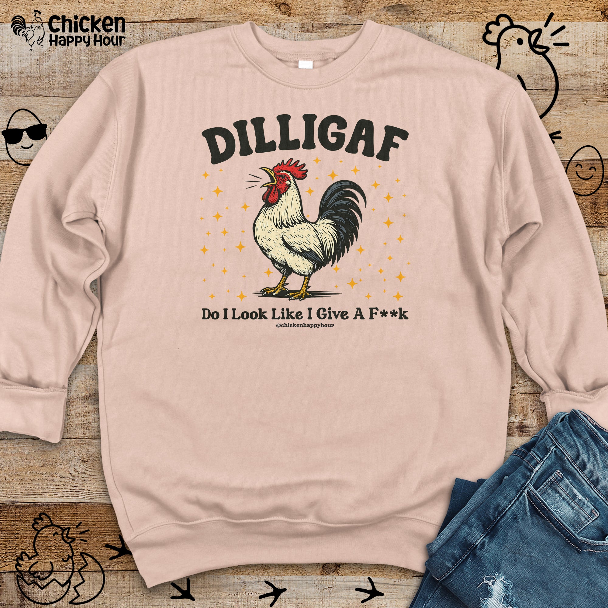 Dilligaf Do I Look Like I Give a Fk Crewneck